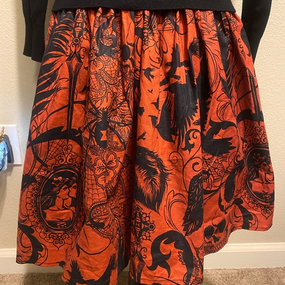 NWOT Hemet rockabilly pleated elastic skirt - Picture 2 of 7